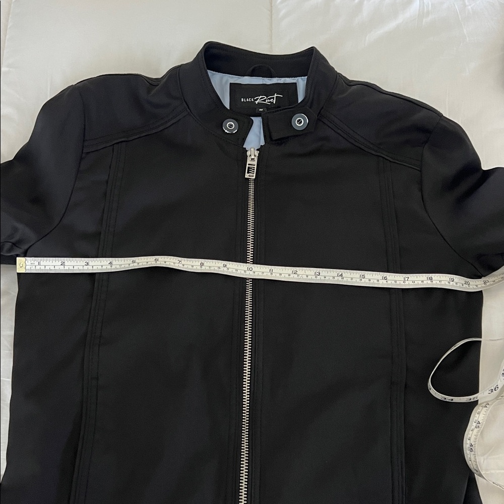 Black Rivet Zip-Up Jacket M - Picture 12 of 15
